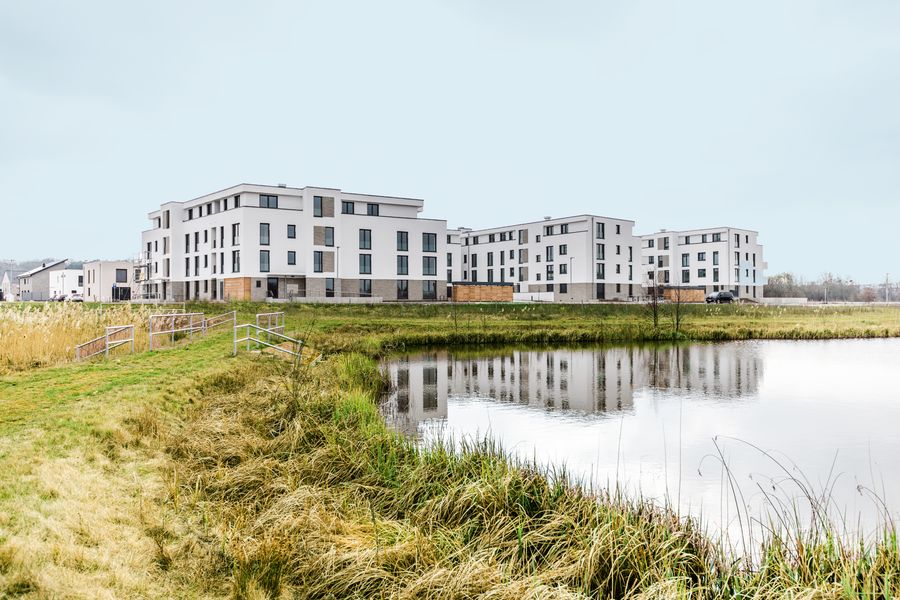 Leben im Grünen, die City genießen. Projekt Volksbank eG